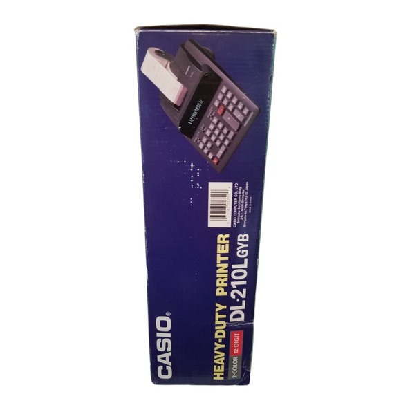 Casio Calculator DL-210L GYB 2‎ Color Ribbon Printing Heavy Duty 12 Digit - Picture 5 of 7